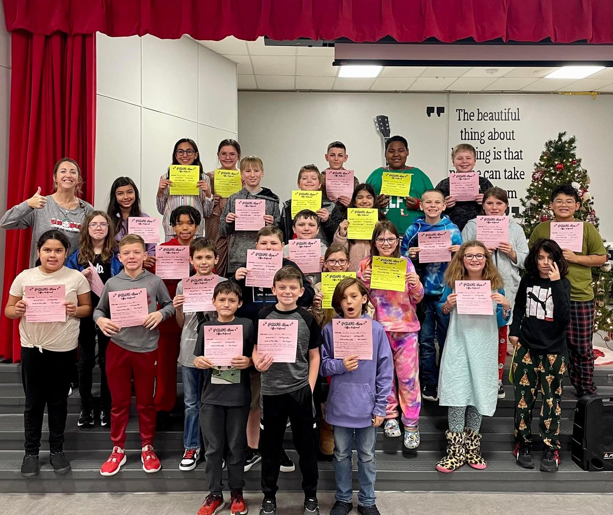 NESCrosby's tweet photo. Congratulations to these awesome 5th graders!! We had a lot of Pawsitive referrals today!!! @CrosbyISD https://t.co/7NgxVyydh1