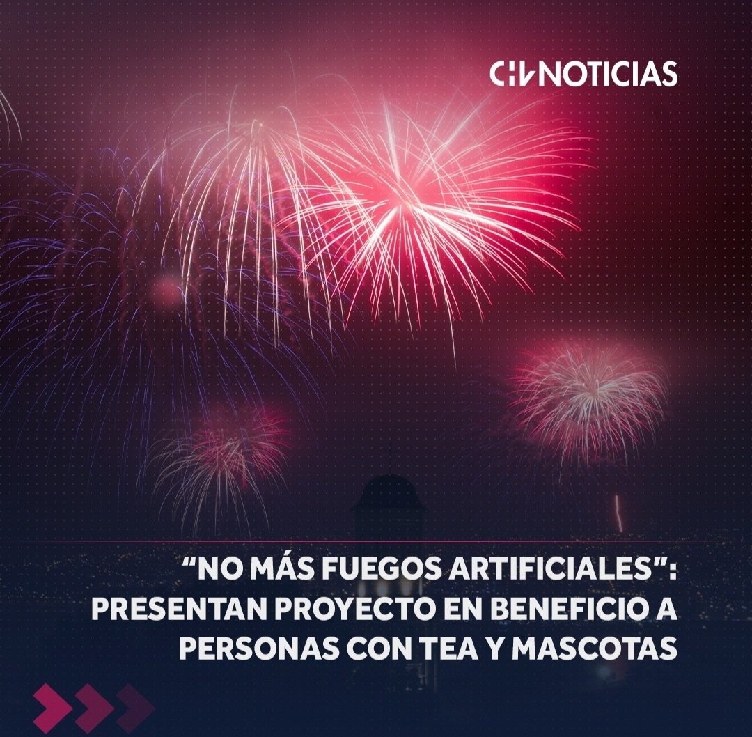 🚫 APOYO #NoMásFuegosArtificiales 

Y no sólo por la afectación a las personas y mascotas, sino que por la fauna en general, la contaminación ambiental, etc.

¿Quién más se suma?
