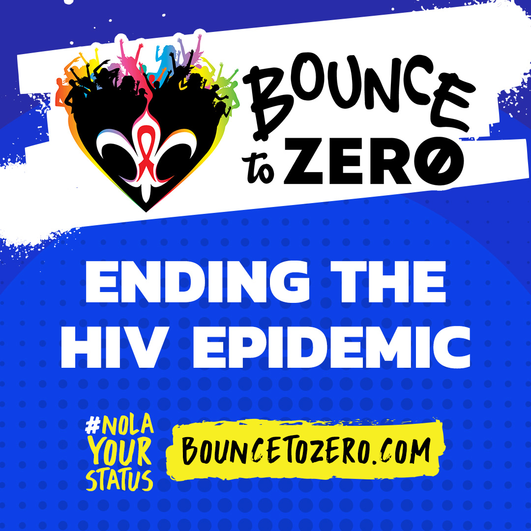We need everyone’s support to end the HIV epidemic! Everyone is impacted. Head to bouncetozero.com to learn more about how you can take action today. 
#bouncetozero #endHIVepidemic #Nolayourstatus 
@nolahealthdept