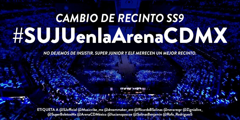 Vickymahv's tweet photo. #SUJUenlaArenaCDMX 
@SJofficial 
@RicardoBSalinas @ArenaCdMexico @lucianopascoe @Rafa_RodriguezS @Musicvibe_mx @dreammaker_ent @SuperboletosMx https://t.co/rq0Z0AmgjU