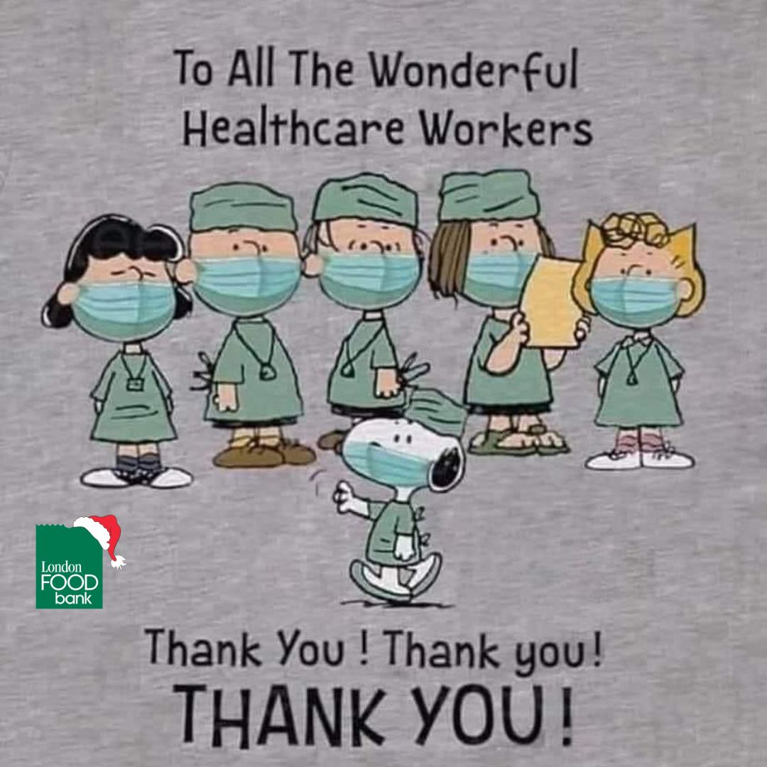 To all our healthcare workers, we wish the most meaningful of holiday seasons.  2 years ago, you were heroes to us all - you still are, even if we forget as we struggle with our own challenges. From all of us at the 
<a href="/LondonFoodBank1/">London Food Bank 🥫🍎🍞🥚</a> and this community - God bless you all
#LdnOnt