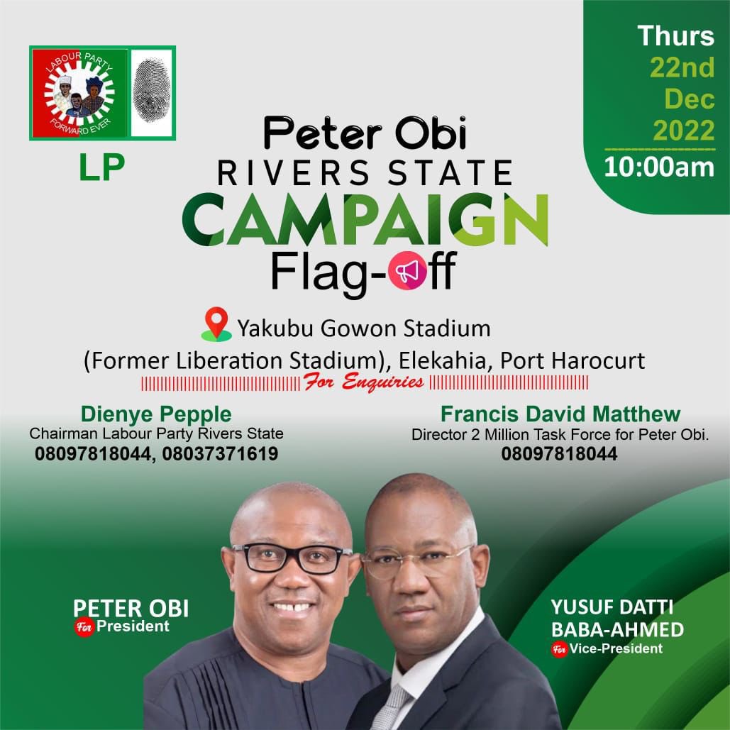 only1topboyy's tweet photo. Welcome to Port Harcourt; His Excellency, Peter Obi. https://t.co/ArfrmSSHwV