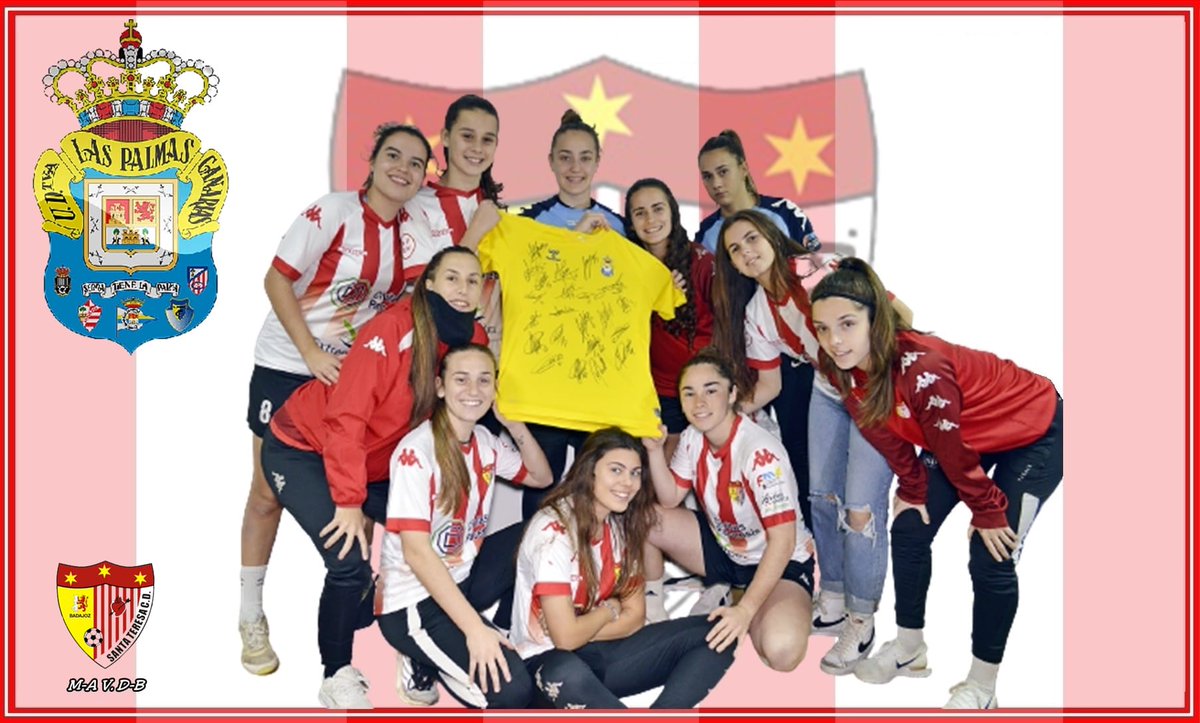 SantaBadajoz's tweet photo. Hoy queremos agradecerle de todo corazón a @UD__LasPalmas el gran detalle que han tenido con nuestro club y la gran ayuda que nos están dando. Es para nosotros una grandísima satisfacción que un club que no pertenece a nuestra comunidad se implique tanto con nuestras niñas,gracia https://t.co/SxBDLKZN5E