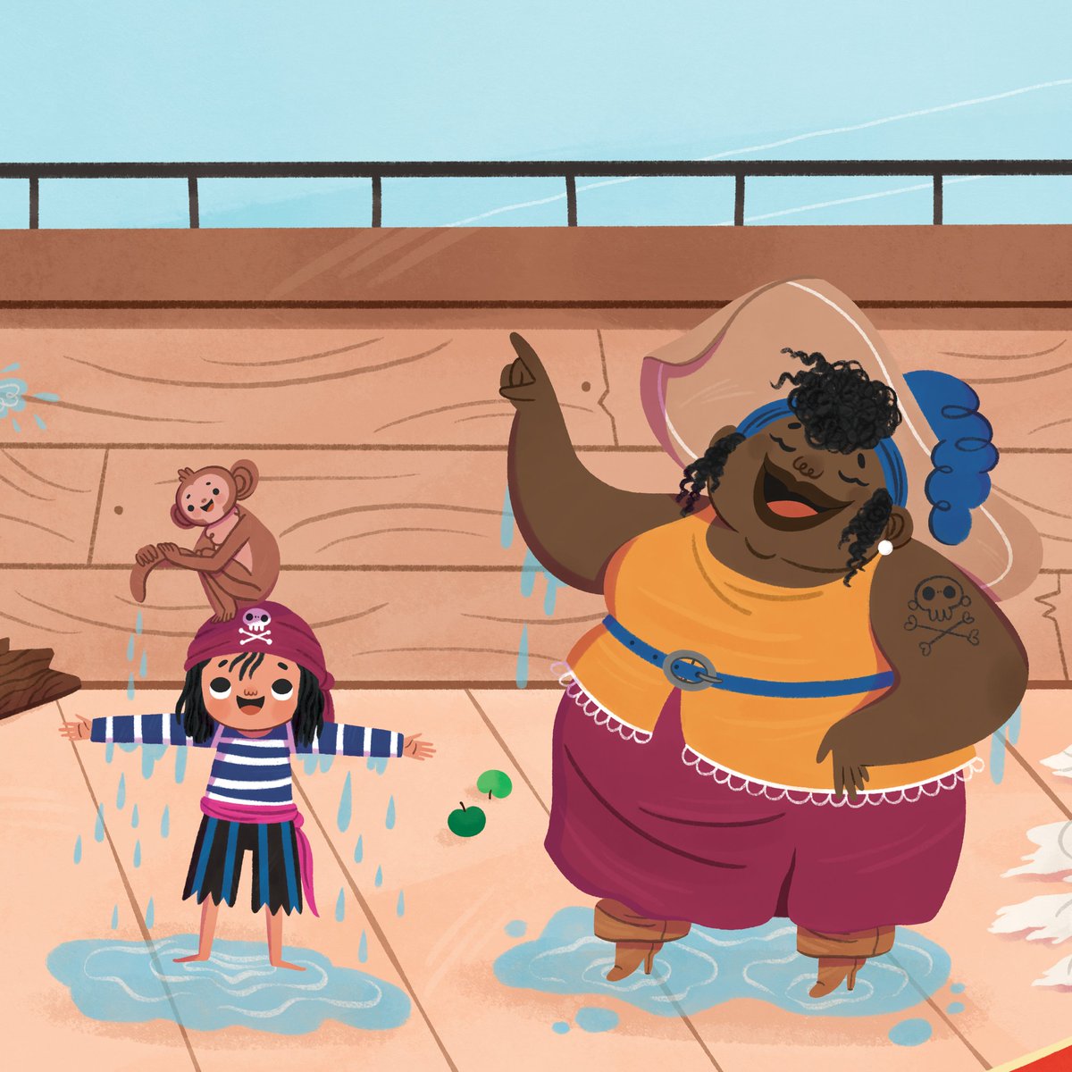 “Klyde, me matey,” says one, “No need to be glum, there’s more ways than hugging to make a new chum!”
🐙🤗
Pre-order our new picture book, Klyde the Kraken Wants a Friend | By <a href="/BrookesBooksAK/">Brooke Hartman, I write fun books for kids.</a> | Art by <a href="/airinhtoday/">Airinhtoday</a> 
🐙🤗
bit.ly/3hyWZbF