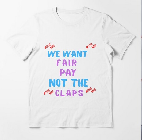 aspodra's tweet photo. we want fair pay not the claps https://t.co/OK2549IsHa 
#NHSStrikes #NHS #NHSPAY #adrienytb #uknews #NursesStrike https://t.co/gsoPmQxFE4