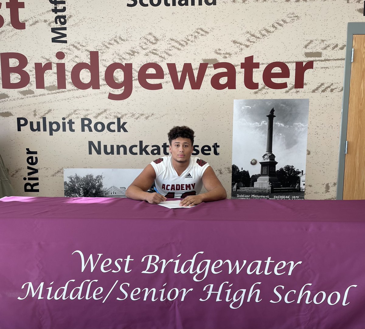 WBMSHSAthletics's tweet photo. Congratulations to West Bridgewater Senior, Sean Carter, as he will be continuing on with his football career at Milford Academy next year! Congrats Sean and best of luck to you!! https://t.co/ItBn91IJ7f