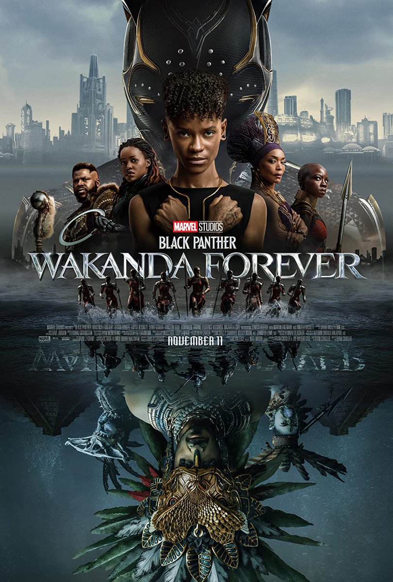 Finally got around to seeing #WakandaForever and it was great. A little overly long imo but still wonderful. Angela Bassett is such a presence on screen. They commemorated Chadwick Boseman beautifully. https://t.co/1Pl2CC8JEM