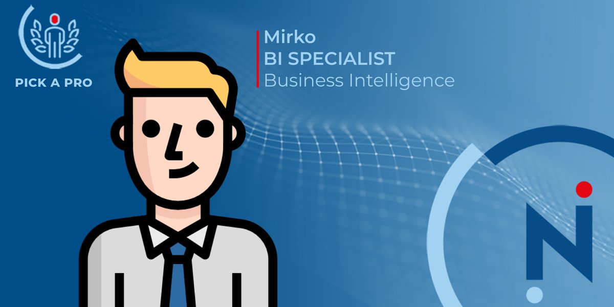 enetworkssrl's tweet photo. I nostri #enpro sono altamente specializzati, pronti ad affrontare progetti sfidanti, servendosi delle più recenti innovazioni tecnologiche.
Se cerchi un BI Specialist, il nostro Mirko è il professionista che fa per te!
Scopri di più: https://t.co/bAHpiXGzwQ
#eNetworks https://t.co/ecGKEeNRbv