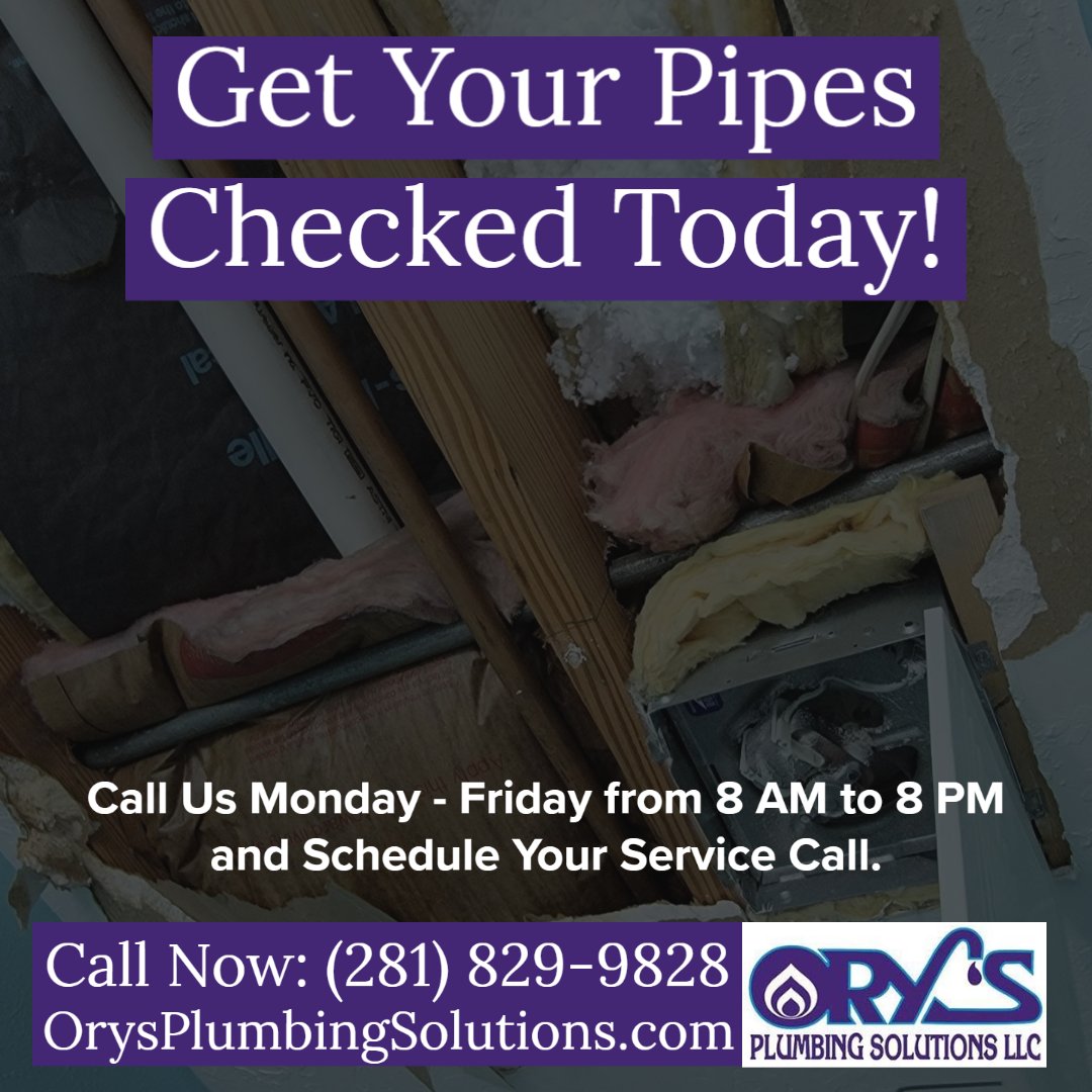 orysplumbing's tweet photo. Get Your Pipes Checked Today!
Call Now: 281-829-982
Your Plumbing Service in Houston, Texas... https://t.co/HxFPHX9sGn
#plumbing #plumbers #seweranddrain #draincleaning #sewer #videoinspection #hydrojetting #waterheater #orysplumbingsolutions #repipe https://t.co/dMFnwkeZGe