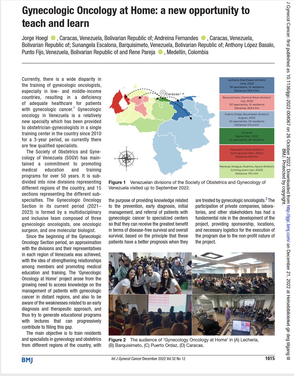 IJGConline's tweet photo. #CornersOfTheWorld
#GynOnc at Home: a new opportunity to teach and learn
#Venezuela🇻🇪 
https://t.co/iiSGblpkYf
@oncohoegl @AndreFernandes2 @AnthonyLo_Ba  @RParejaGineOnco @HsuMd @pedroramirezMD @agz_eriksson @JayrajAarthi #LatAm @sogvzlaoficial https://t.co/EzGGDlvsoC