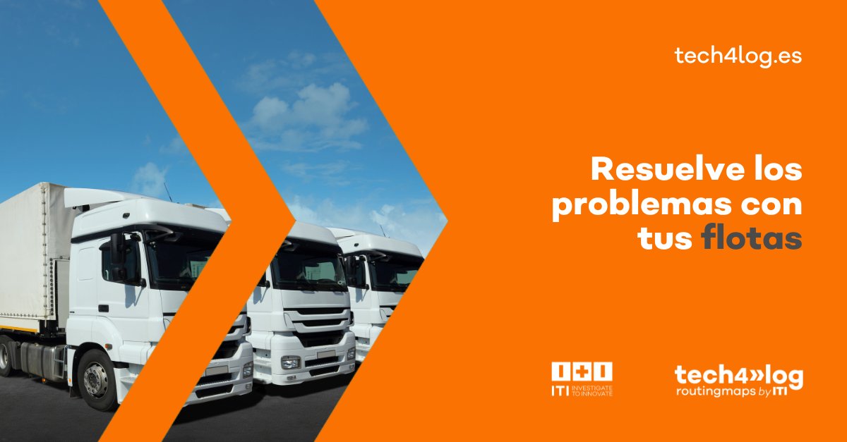 tech4log's tweet photo. #RoutingMaps, herramienta de @ITI_TIC, resuelve un problema de servicio con múltiples restricciones y flota diversa.
¿A qué esperas para probar esta herramienta? 👉https://t.co/86NcvvdTQ7
#optimización #software #logística #TIC https://t.co/o3K8HynjT4