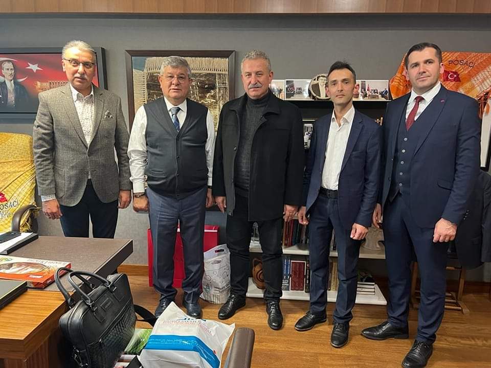 rizaposaci's tweet photo. Karacasu  İlçe Başkanımız Sn. Fuat Meriç, Belediye Meclis Üyelerimiz Sn. Erbil Avcı, Sn. Memduh İlgili ve Sn. Fatih Akkın’ı Gazi Meclisimizde ağırladık. Nazik ziyaretleri için teşekkür ediyorum. https://t.co/JgNFmIMoJf