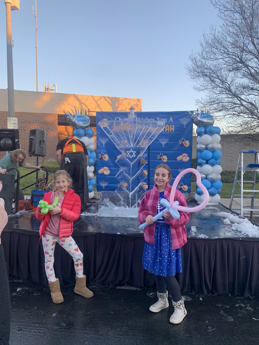 On Sunday, the #Chabad's from the Valley came together to celebrate #Chanukah in front of #Devonshire station. #Smiles, #laughter, #Joy, and #family made this the Best Night! Happy Chanukah to all who #celebrate!
