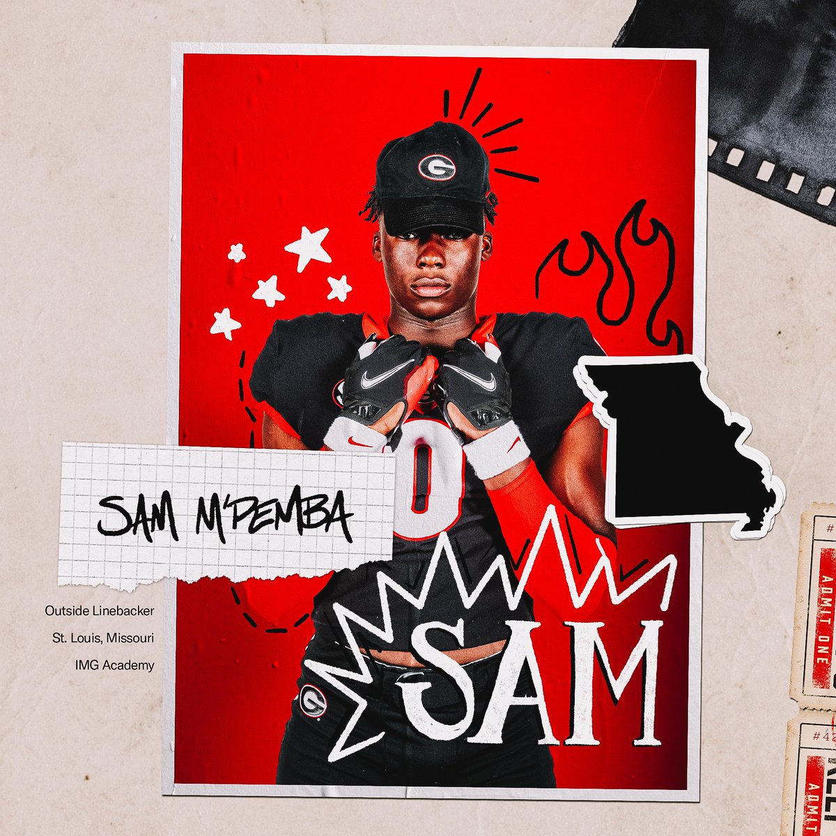 GeorgiaFootball's tweet photo. @SMPEMBA5 Sam M’Pemba | OLB | St. Louis, MO

#GoDawgs | #KeepItG23 https://t.co/0niY12I4z0