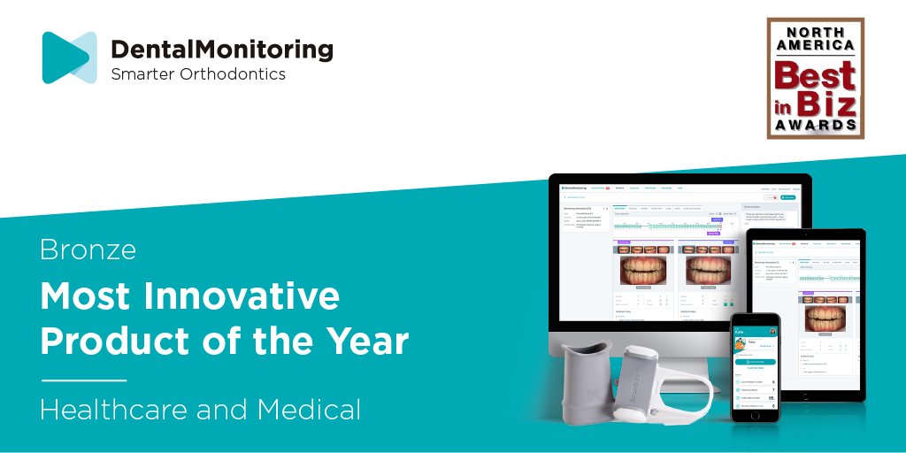 Time to celebrate...again! DentalMonitoring has won another @BestinBiz_ award, this time in North America! Thank you for this recognition in the Bronze category for the Most Innovative Product of the Year.