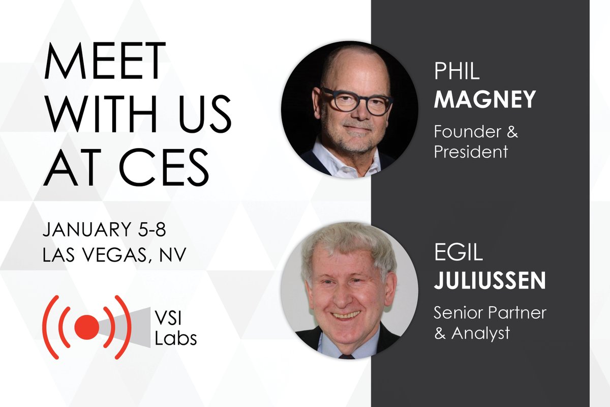 Will we see you at CES next month? Egil Juliussen and Phil Magney have been advisors to the auto tech community for over 20 years. If you are targeting the ADAS/AD community, connect with us to book a meeting.

#vsilabs #ces #ces2023 #adas #automateddriving