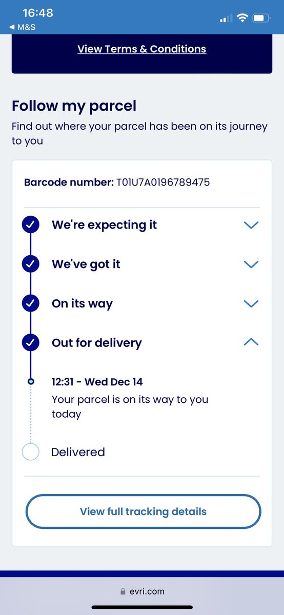 xokw's tweet photo. @Evri @marksandspencer still no parcel?? https://t.co/3aVSSH9I3P