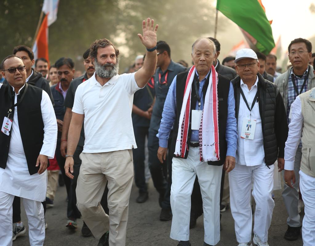 iamarish_6's tweet photo. Leaders of @INCManipur walking with our leader Shri @RahulGandhi ji in the @bharatjodo Yatra at Haryana today. 
@meghachandra_k @BupendaMeitei @BHAKTACHARANDAS @INCIndia @MutumSarma @Gaikhangam2 @iPranavG @ShahNawazKhanMM @AamirHussianPY1 @DrTMeinya @kharge https://t.co/HKyf7BhXNj