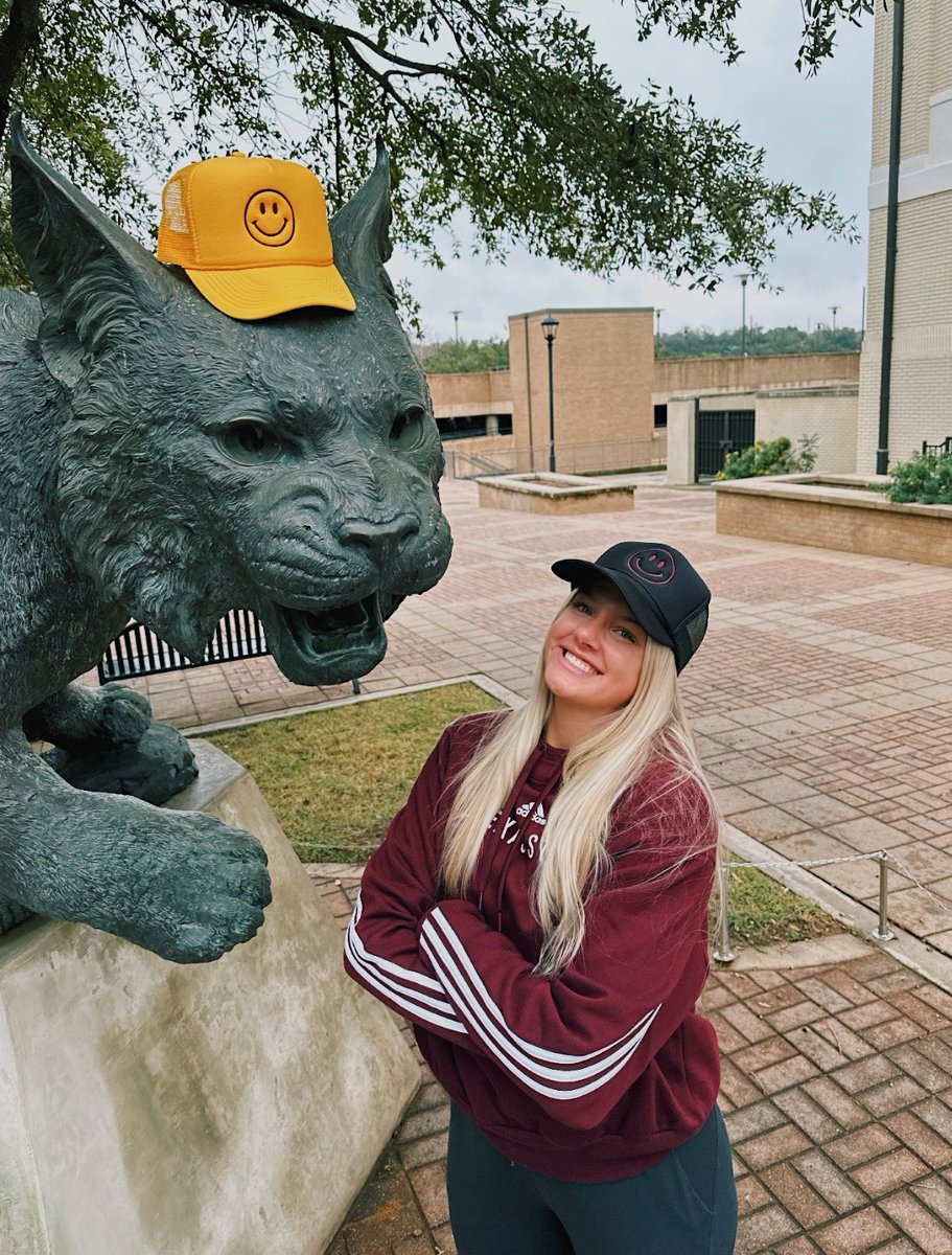 Volleyball has taught me so many important life lessons and I will always be eager to learn. Faith and Family have been essential in my journey and I look forward to even more growth in the the future. I am so excited to get to my new home at …
TEXAS STATE👀😸💛 #eatemupcats