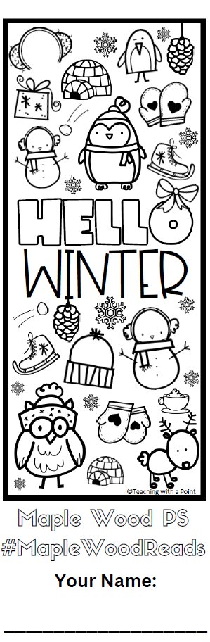 MapleWoodPS's tweet photo. Hey families....look out for this bookmark every MW student is bringing home! Colour in a snowflake for every book they read over the break. Return it on Jan. 9th to be entered to win a fun prize 🤩 #MapleWoodReads https://t.co/um40QT3t9I