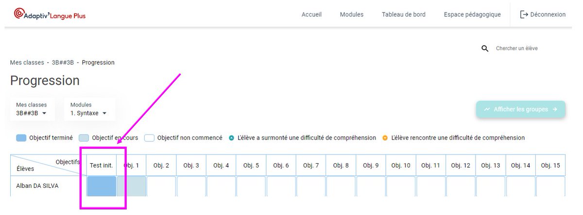 Avez-vous remarqué la nouveauté sur votre tableau de bord ? Vous avez dorénavant la possibilité de consulter les résultats de vos élèves lors du test initial
Pour en savoir plus : evidenceb.fr/articles/votre… 
#IA #tableaudebord #français #adaptivlangue #adaptivlangueplus
