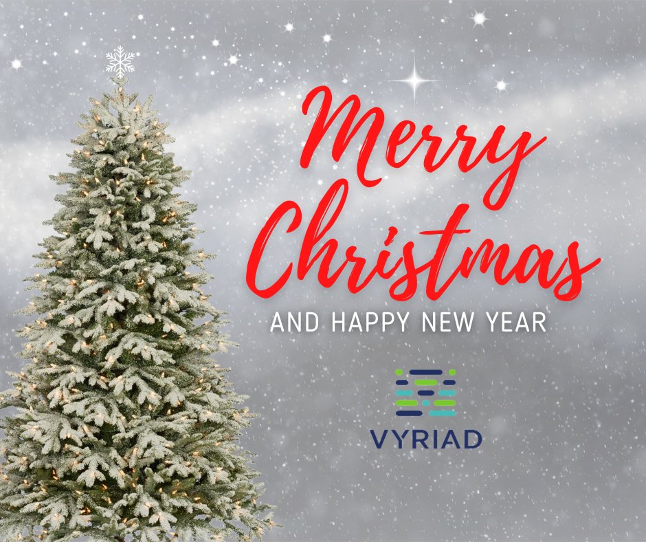 Merry Christmas and Happy New Year from Vyriad.