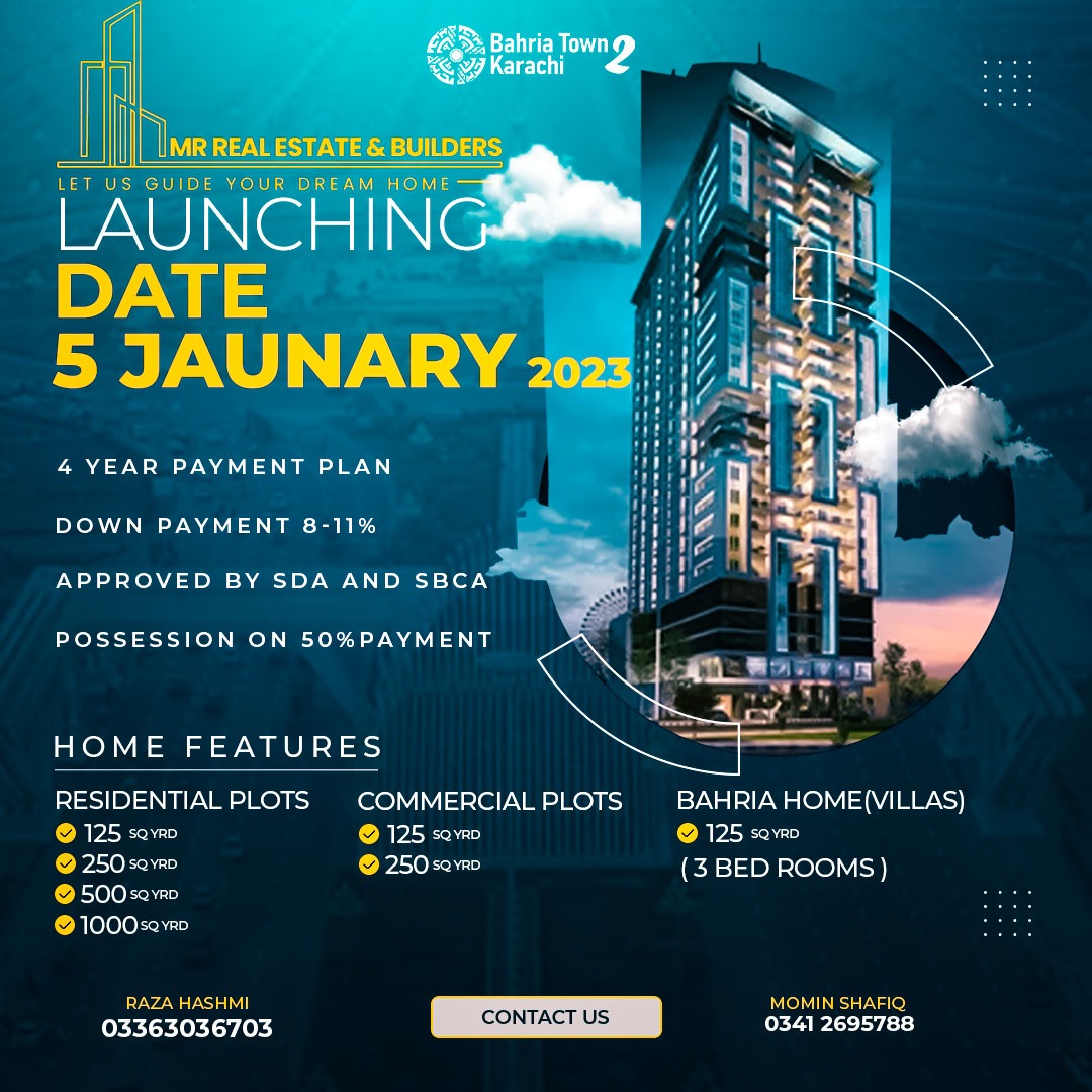 #MRREALESTATEBUILDER'S
#Bahriatown #bahriatownkarachi2 
#launching