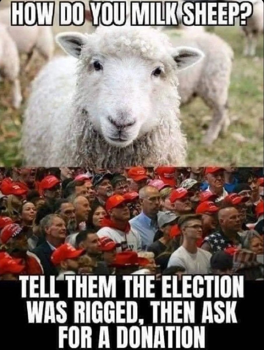 <a href="/CollinRugg/">Collin Rugg</a> Is he going to say it was rigged and ask for 8 dollars a month to fight voter fraud?
I mean that's the Republican script, right?