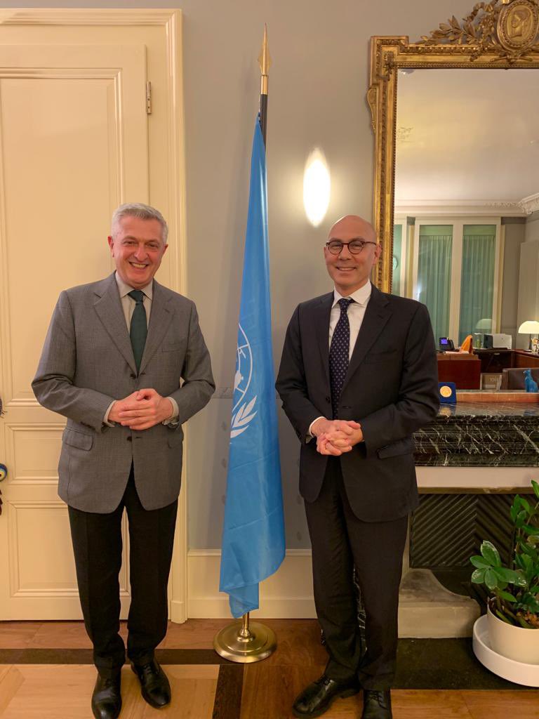 What a pleasure to see my dear friend <a href="/FilippoGrandi/">Filippo Grandi</a> and to have a HC to HC discussion about areas of mutual interest and concern.