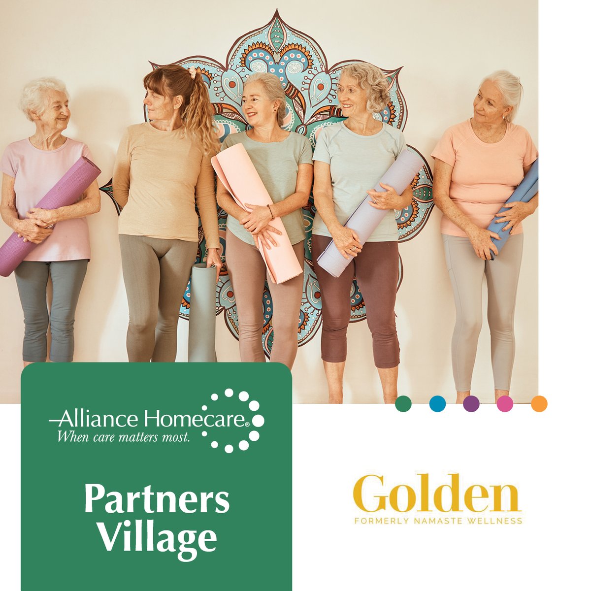 We believe the best home care “takes a village”. Our village includes Golden, which offers wellness activities such as yoga and exercise sessions for older adults and their caregivers. Learn more: loom.ly/0ZXUcnI

#AllianceCares