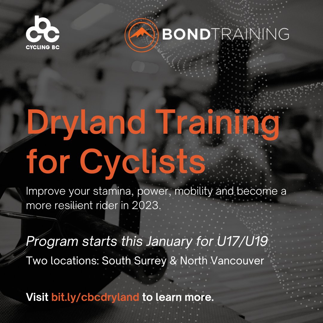CyclingBC's tweet image. The Winter Dryland training program is designed to build a stronger, more powerful, and resilient rider, while also helping to improve mobility, stamina, focus, and watts/Kg. Learn more and register at ow.ly/bz4T50M9E82