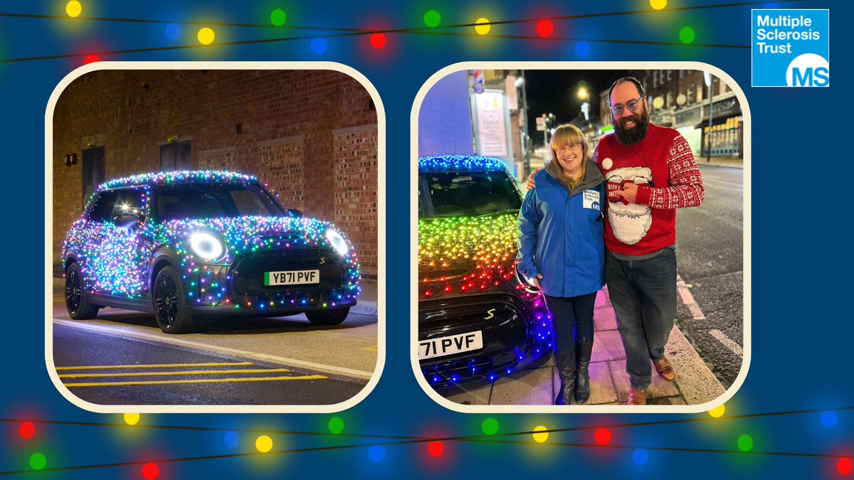 🎄 It was great to catch up with <a href="/drivingwithnico/">Driving with Nico</a>  and his festive MINI. This year, he's already raised over £4,300 for charities including the MS Trust.

🔗 Click the link below to support Nico's festive MINI.
mstrust.org.uk/news/fundraisi…