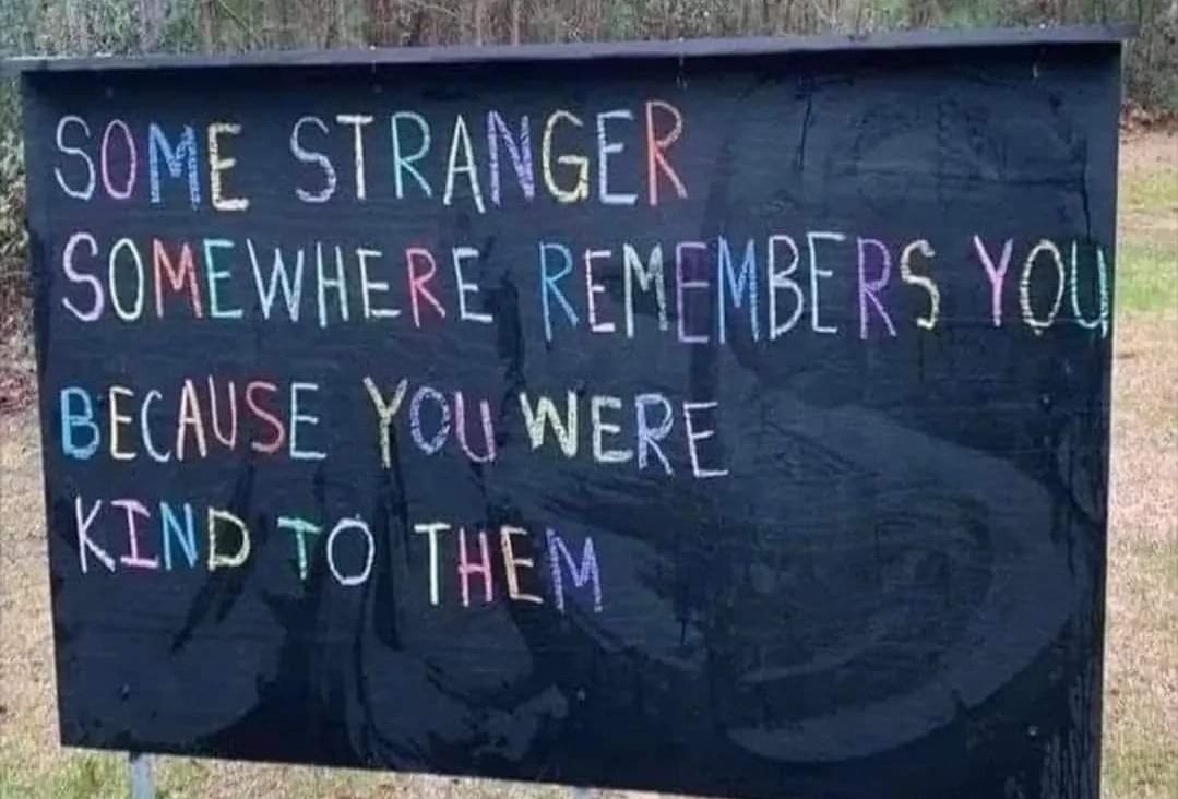 eliistender10's tweet photo. We don't always know how much of an impact a little bit of kindness can have on others https://t.co/U55zb0srfk