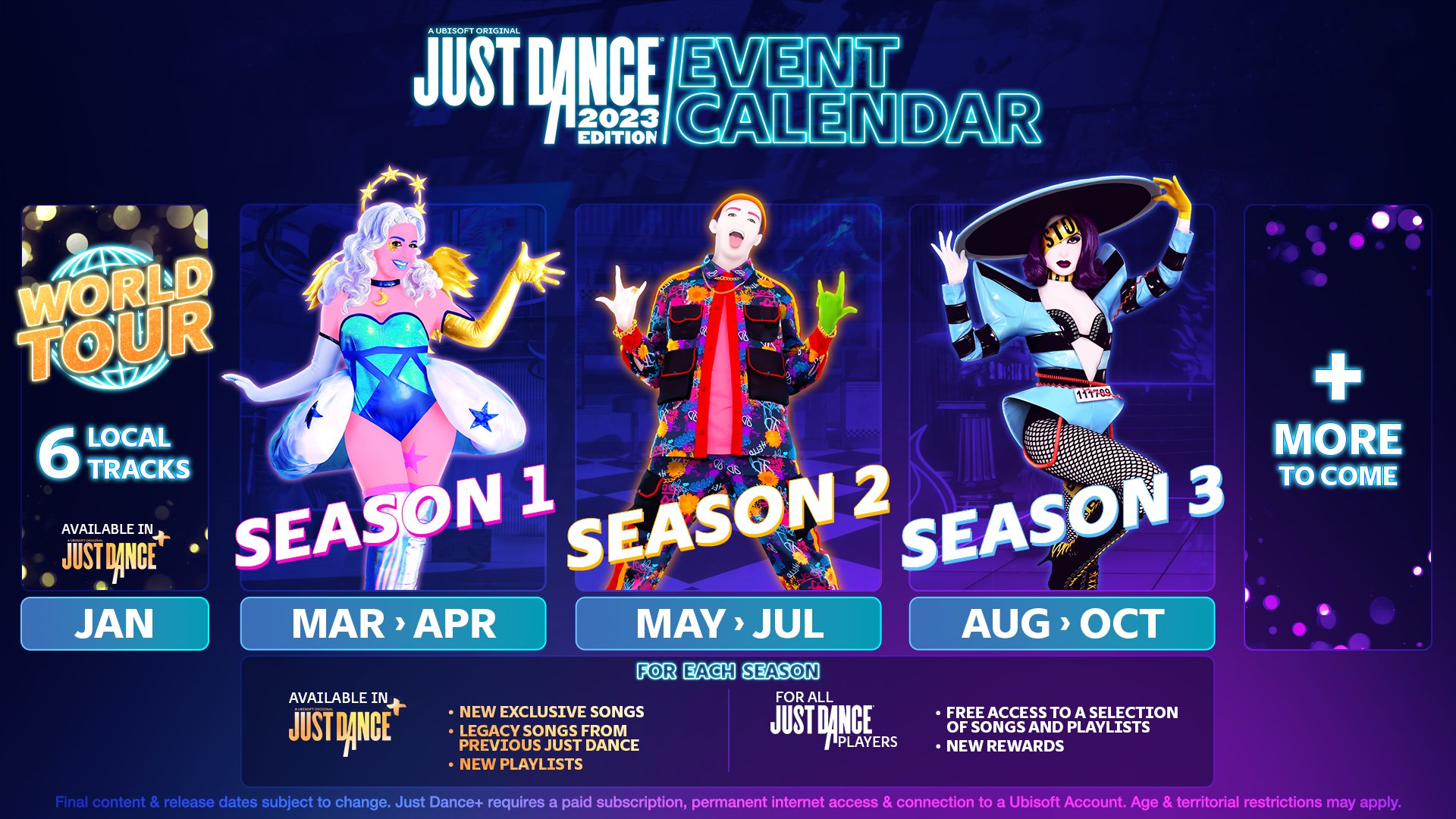 Just Dance 2024 Edition on X: Keep your eyes on the dancefloor! 👀 🕺  We've got a handy-dandy Event Calendar for you right here for what we're  planning throughout 2023! Let's make