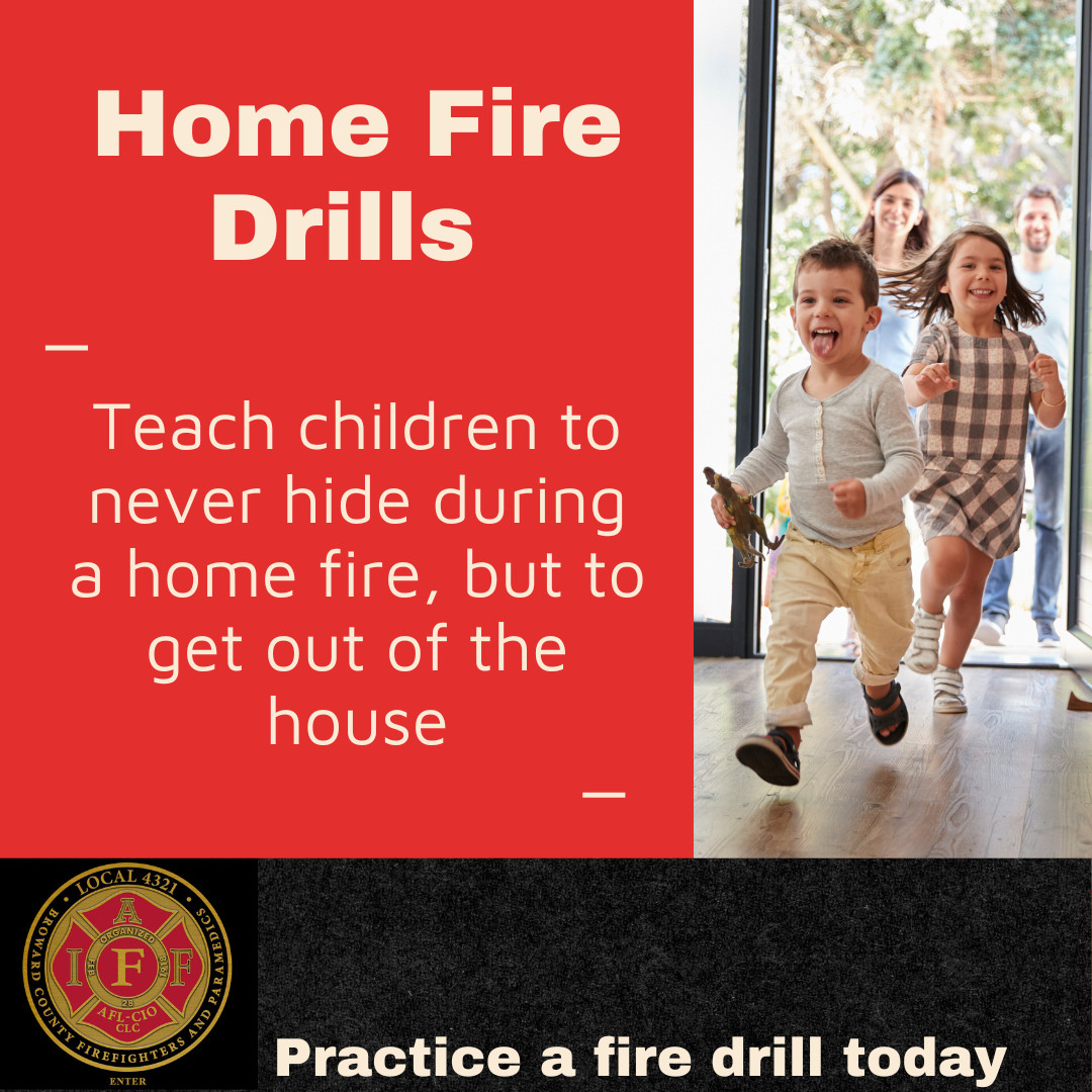 Taking the time to practice a fire drill with your family can save lives if an emergency were to occur. #local4321 #firstresponders #firefighters #firedrill #firesafety #browardcounty