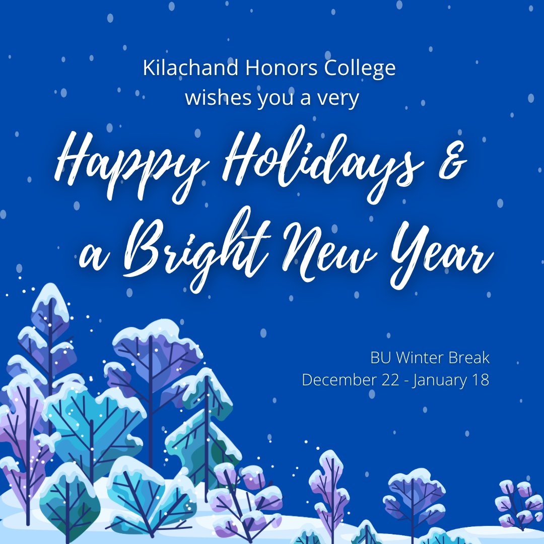 bukhc's tweet photo. Wishing all of our students, staff, and faculty a happy holiday season and a bright new year! Find time for rest and joy during this winter break and we will see you again in January! https://t.co/aARFfqUiWK