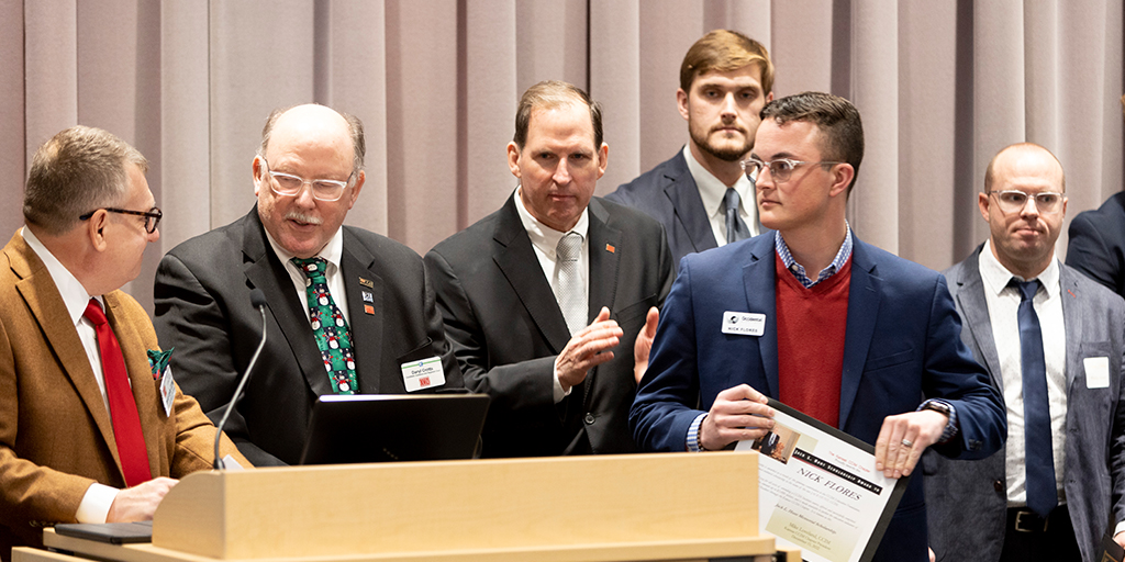 KansasCCIM's tweet photo. Congratulations to Ryan Kerr, Roc Cyphert, Phil Graves, Cadin Limon, Nick Flores, &amp; Christian Drescher on your KS CCIM Scholarships! We wish you the best of luck in obtaining your CCIM Designees. These recipients were recognized at the Annual Lifetime Achievement lunch. https://t.co/Zy06bt7T4C