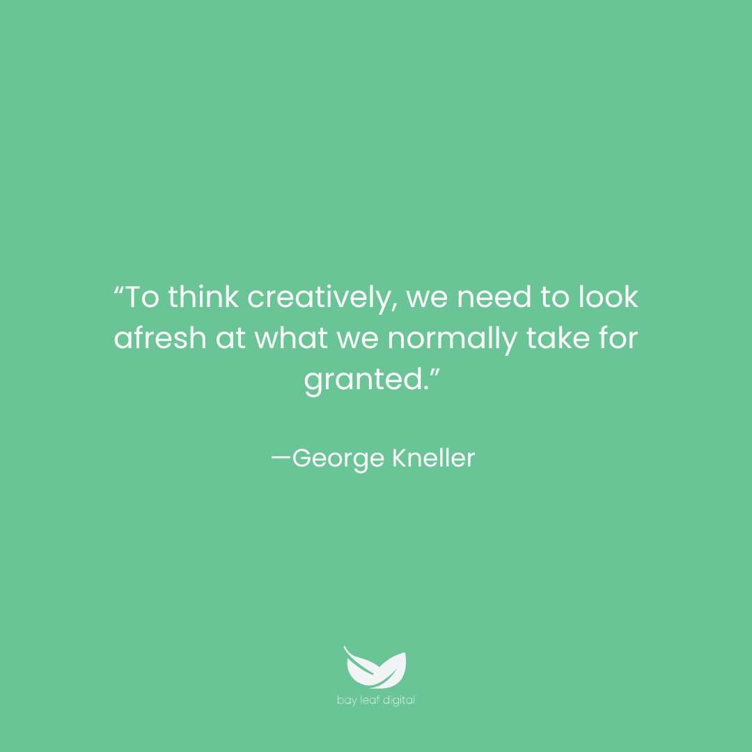 Tap into your creativity - extraordinarily see the ordinary 🤩.

#bayleafdigital #creative #creativity #digitalmarketing #inspirationalquotes