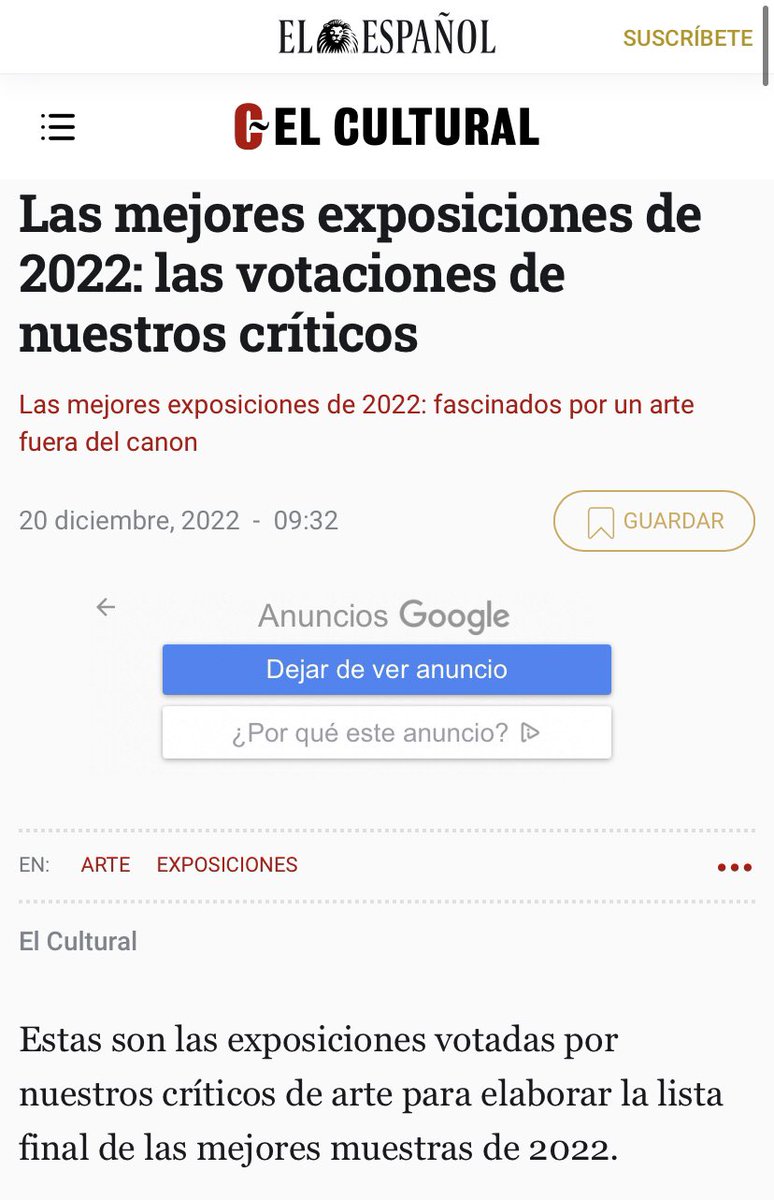 lospicoletos's tweet photo. Nuestra exposición “Nudillos rotos” en el top ten de las mejores exposiciones del año en @elcultural @elespanolcom 
.
#lospicoletos @PatioHerreriano @ElcheNinode https://t.co/5DjaTMANoa