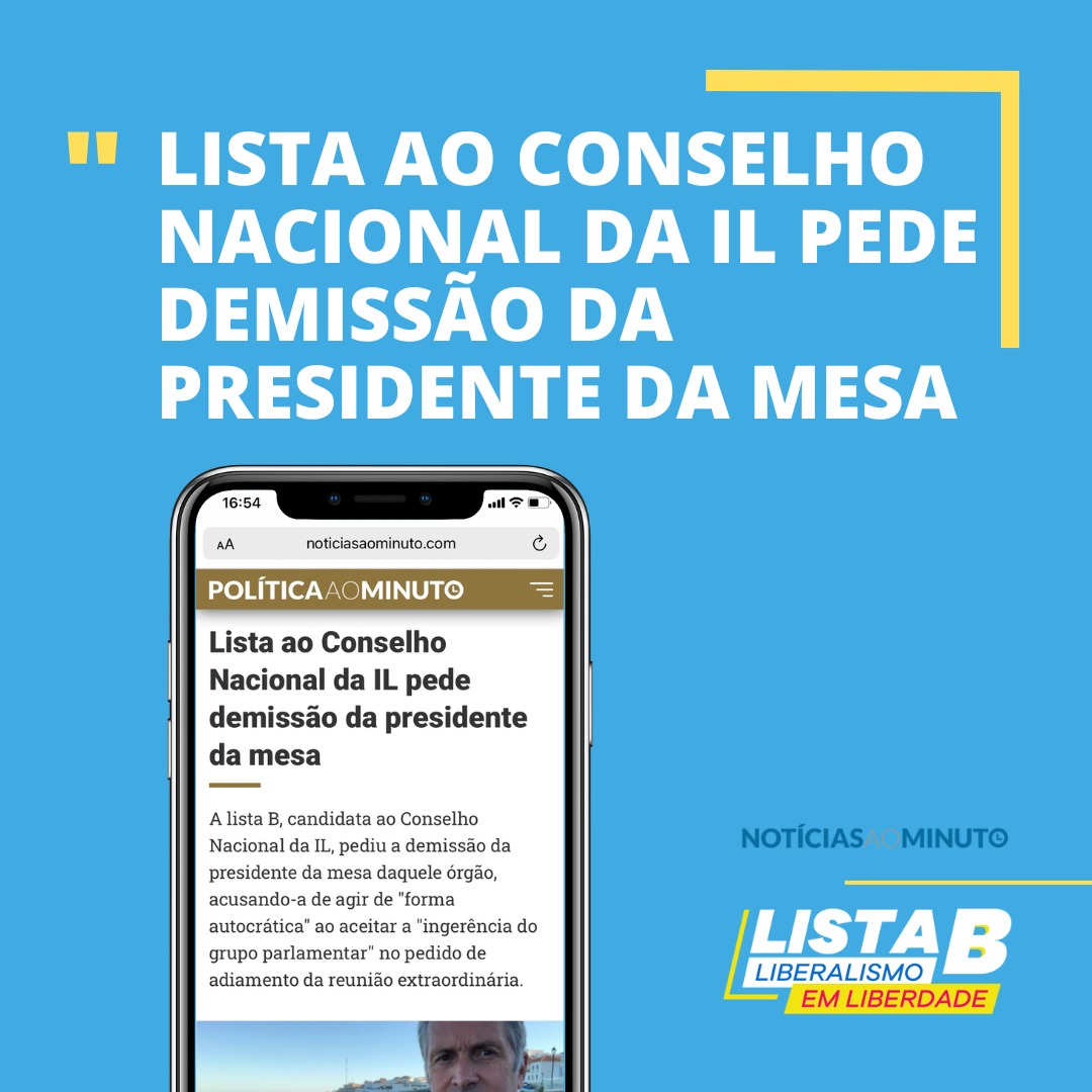 Vimos hoje, uma vez mais, o Conselho Nacional a submeter-se aos interesses e à vontade do Grupo Parlamentar, revelando a sua falta de independência e clara ausência de separação de poderes dentro da Iniciativa Liberal.