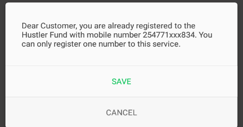 OmwambaJnr's tweet photo. I have just tried to register for the hustler funds via *254# only to be told I'm already registered! 

I don't know this number - 254771xxx834

I'm worried another hustler might be borrowing my hustler funds.

What are the quick support helplines?
@HustlerFunds @hustlerfundsKE https://t.co/a89BRJnMHQ