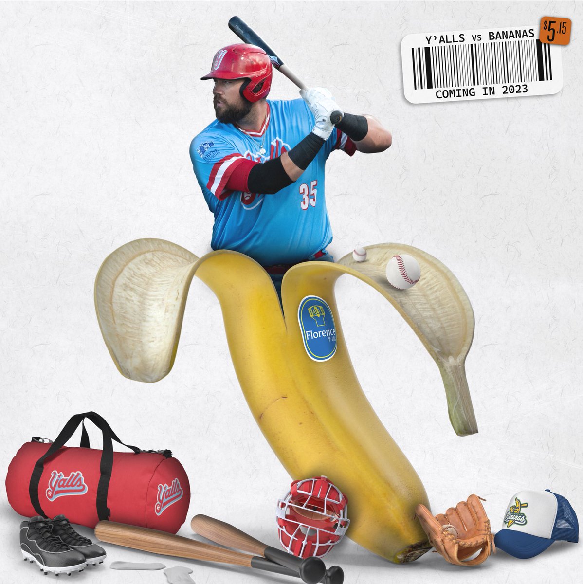 florence_yalls's tweet photo. 🚨 BREAKING NEWS 🚨

The Y’alls will be taking a trip down to Savanna to play a good ole game of Banana Ball with @TheSavBananas in May of 2023! 🍌⚾️ 

Who’s ready for some fun?! #ForTheTower

Full media release: 
https://t.co/i4bLSlK7Fw https://t.co/W943DCcpvh