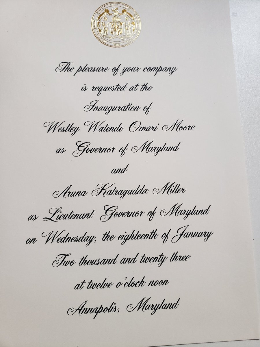 reginatboyce's tweet photo. IT'S. ABOUT. TO-GO. DOWN!!! ๐
#Inauguration #Working4MD #MooreMiller #NewEra #Leadership #AmericainMiniature #LeaveNoOneBehind #Maryland https://t.co/Lh1kHHLJqV