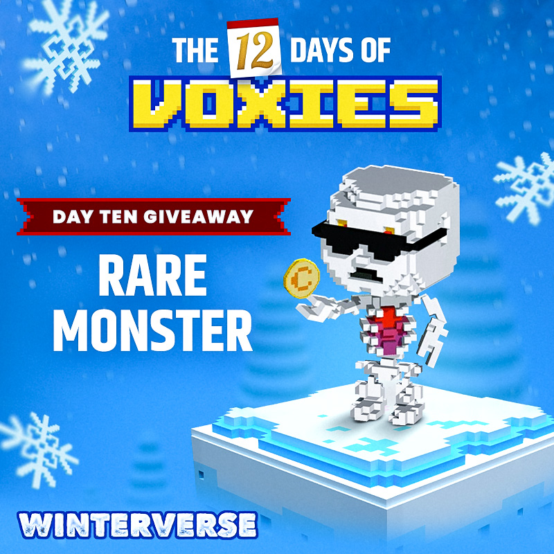 Someone's gonna need to get this Voxie a jacket! ❄️

A RARE NFT IS UP FOR GRABS! 

Enter to win a Rare Voxie NFT.
To enter:
Follow <a href="/VoxiesNFT/">VoxiesNFT</a>
RT the tweet
Tag 2 friends and use #12DaysofVoxies