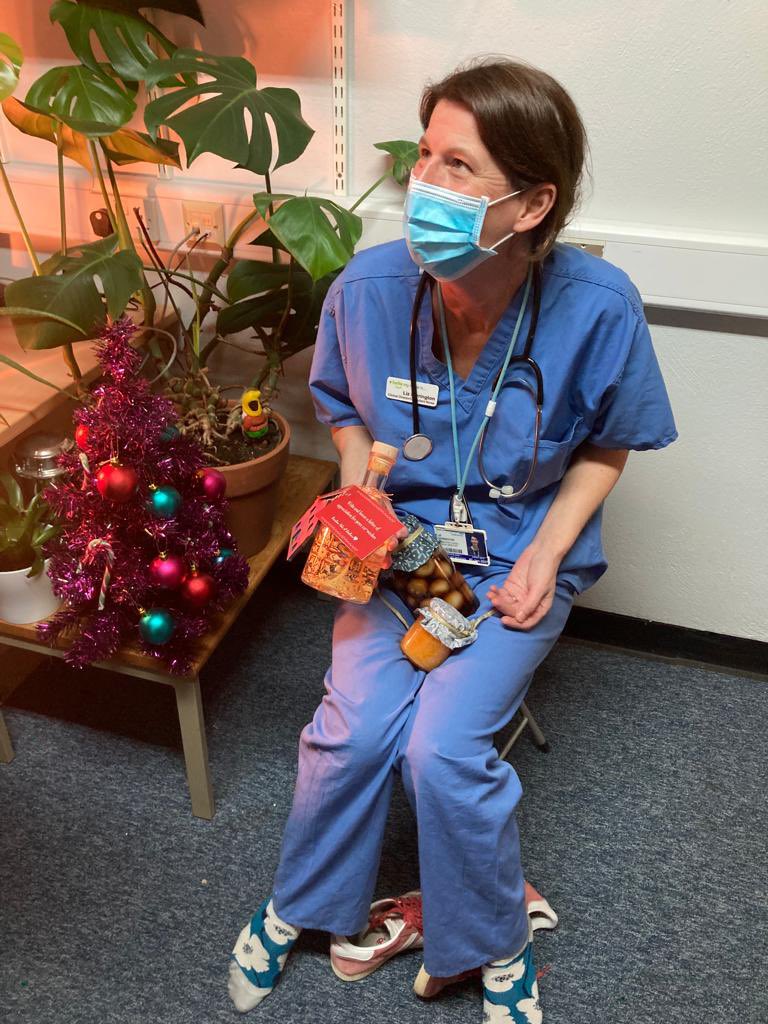 I’m one happy nurse consultant. So tired after being silver medical tactical commander during the ambulance strike but what a surprise! Homemade edible gifts and the most beautiful reusable bottle and it lights up! <a href="/marksandspencer/">M&S</a>. Thank you <a href="/Rozdavies3/">Rozdavies</a>