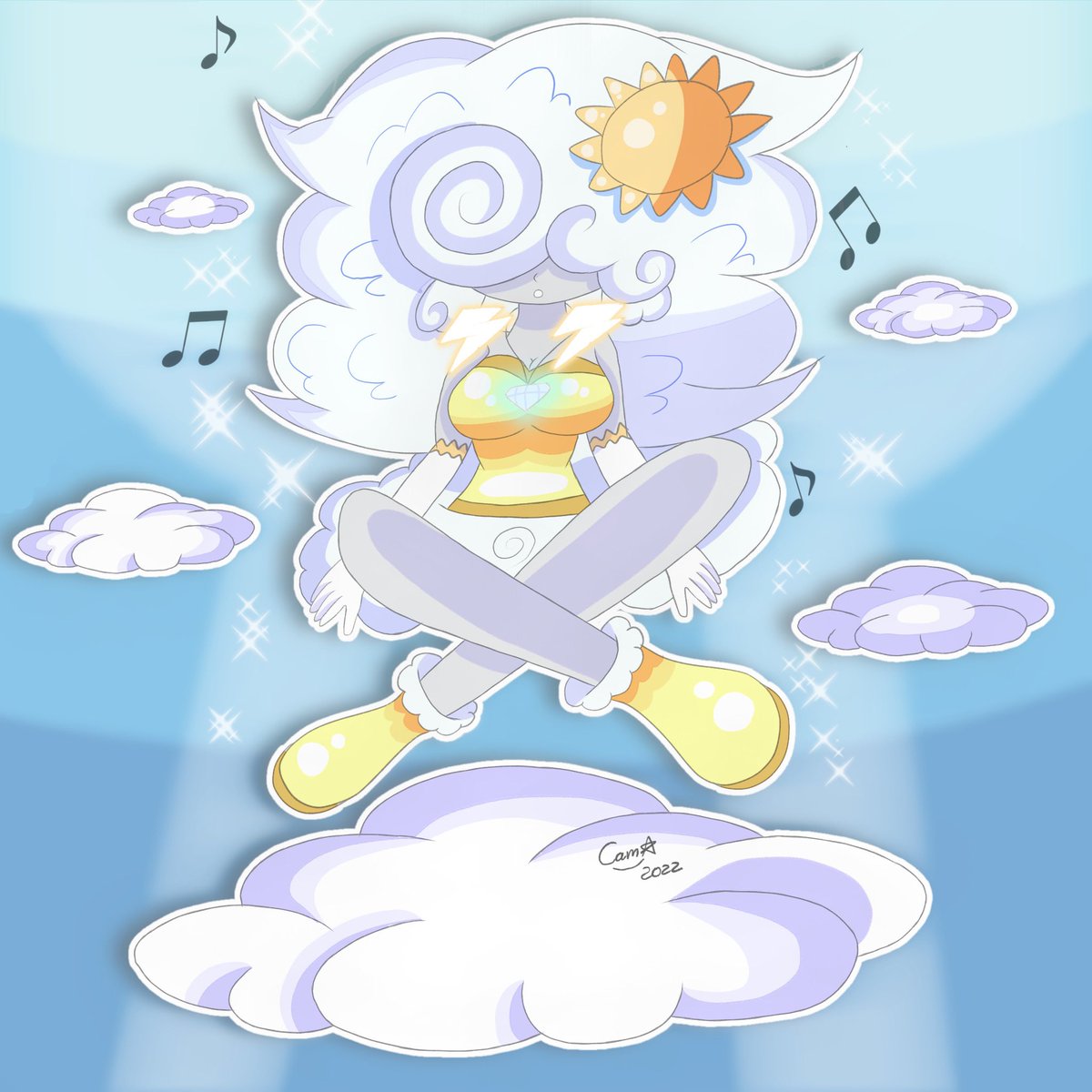 CamsSketchyDra1's tweet photo. [OC] Meditating above the clouds! ☁️ https://t.co/TiYpbChVls