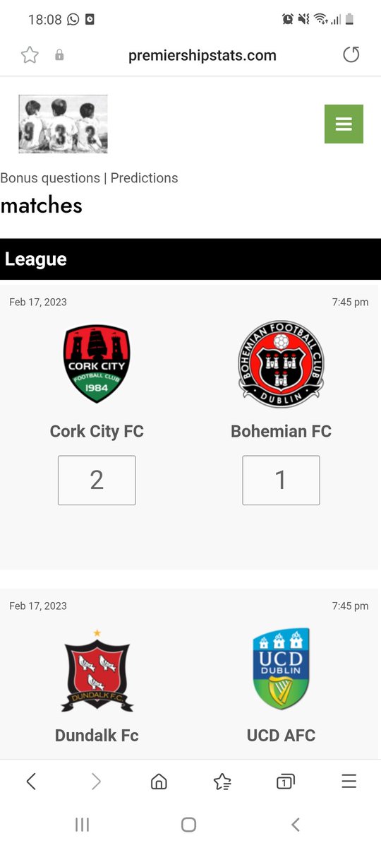 Improved the look and feel of the site with the team logo's

 This is where you predict the games and beat your friends

Premiershipstats.com