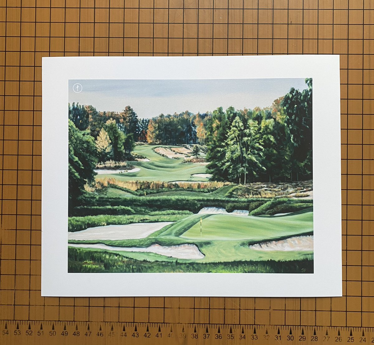 lieandloft's tweet photo. Off the press // 

Tobacco Road sightline from 7 to 9, heading to Paul in Minnesota! This is a reproduction of an original painting by our homie Josh Davis. #golfishome https://t.co/vVgo5wdSbg