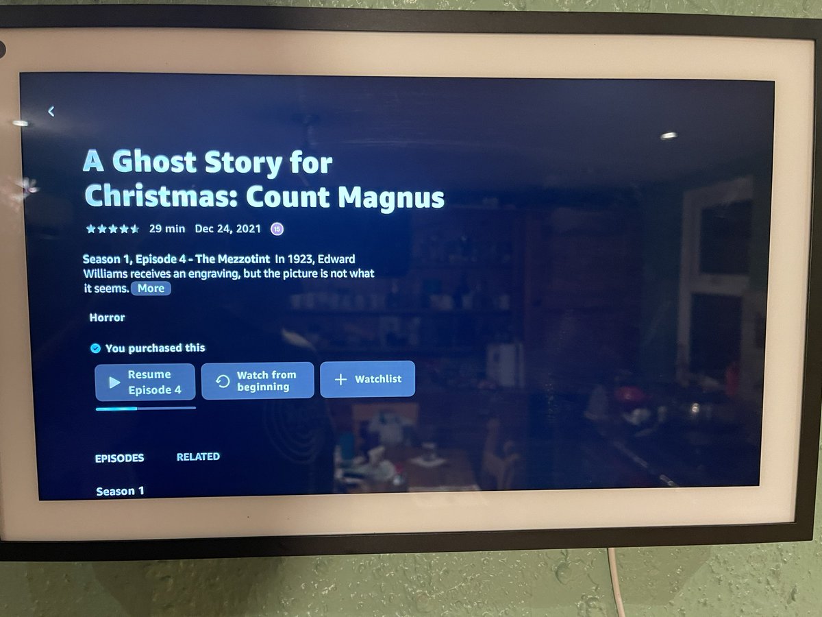 Osyterboy's tweet photo. @Markgatiss really looking forward to the 23rd. Interestingly watching your ghost stories for Christmas on my Amazon Prime, advertises ghost stories for Christmas: count Magnus. https://t.co/NlWYPfq5WI
