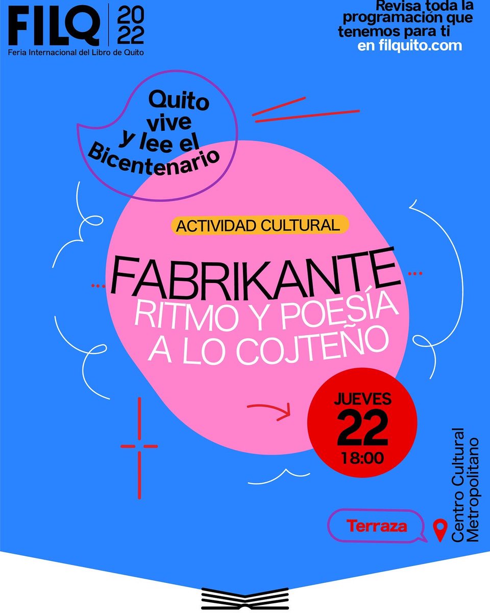 👉🏼Esta noche, a partir de las 20:00 🕗 Álvaro Bermeo nos acompaña con su camino sonoro.

👉🏼El jueves 22, la música empieza temprano con Diego y los gatos del Callejón. 

👉🏼A las 17:00 presentamos Entre líneas: Somos solo uno 

👉🏼A las 18:00 cerramos con @fabri_kante.
